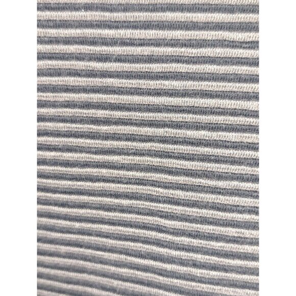 Geoffrey Beene Mens XL Polo Shirt Black Gray Micro Stripe Casual Short Sleeve - Picture 2 of 6